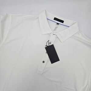 NEW Black Quail Men's Polo Shirt Size 3X Solid White